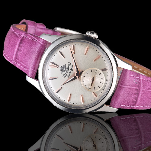 Rosemont 玫瑰錶 玫瑰米蘭系列小秒針女錶-白x紫色錶帶/32mm