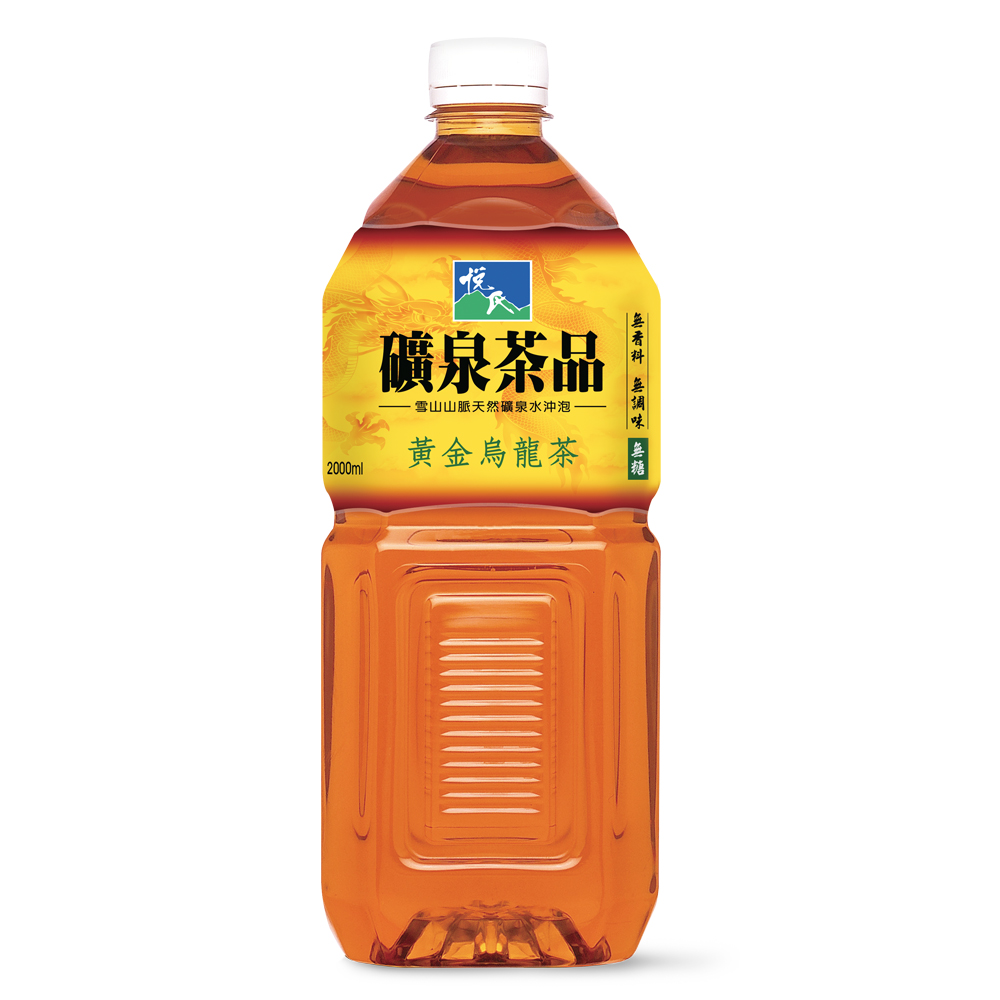 悅氏《礦泉茶品》黃金烏龍茶-無糖 (2000ml)