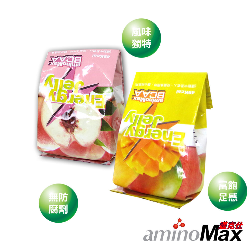 aminoMax 邁克仕 ENERGE JELLY 晶凍(水蜜桃 芒果)(20個)