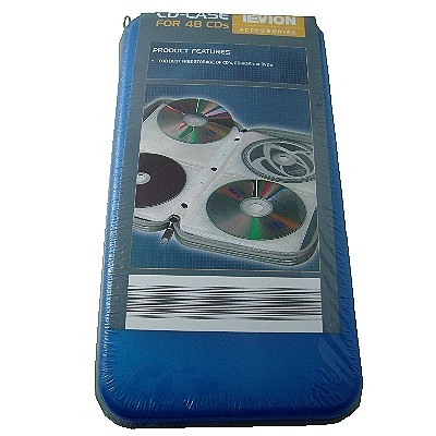 48片裝CD/DVD拉鍊式光碟收納包PE-48(3入裝)