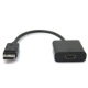 Bravo-u displayport(公)對HDMI(母) 訊號連接線15cm(黑) product thumbnail 1