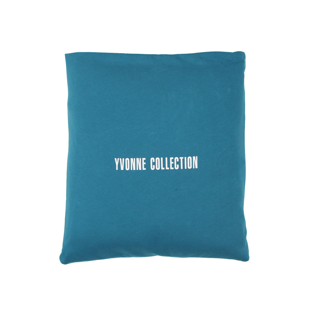 Yvonne Collection 3x4呎北極熊收納抱枕車用四季被-淺藍綠