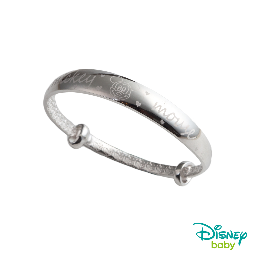 Disney迪士尼系列金飾 純銀手環-米奇款