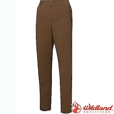 Wildland荒野 0A61301-82卡其 女彈性輕薄抗UV長褲