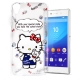 Hello Kitty Sony Xperia Z3+ E6553 透明軟式殼 公仔款 product thumbnail 1