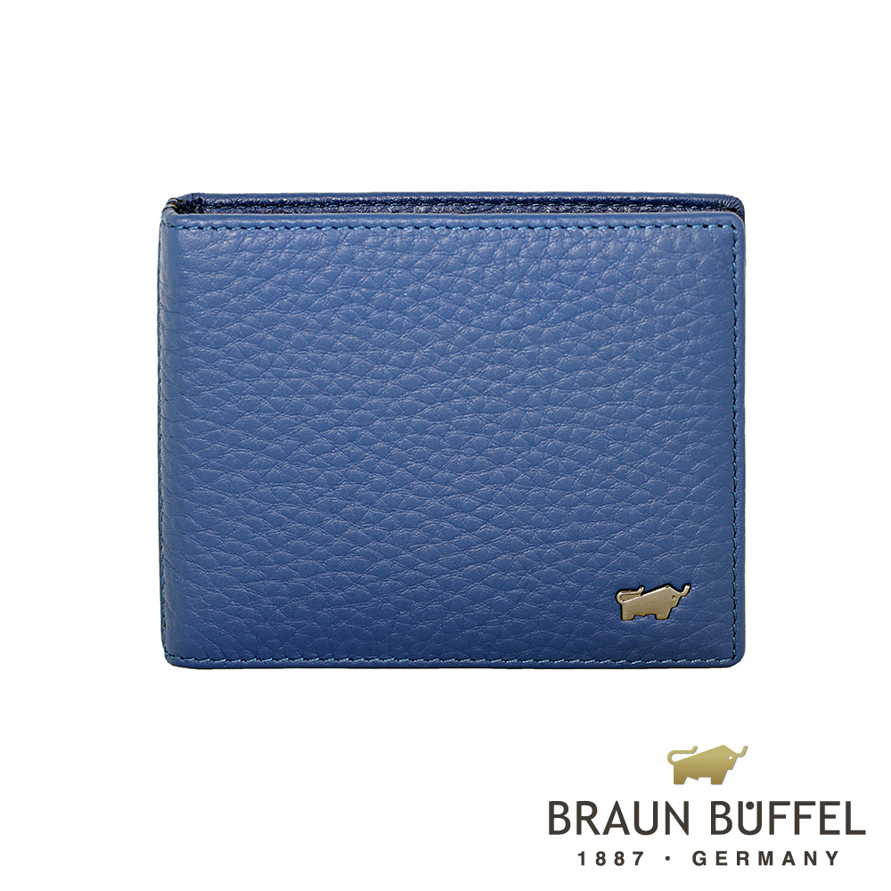 BRAUN BUFFEL - OSLO奧斯陸系列6卡鐵夾 - 鳶尾藍