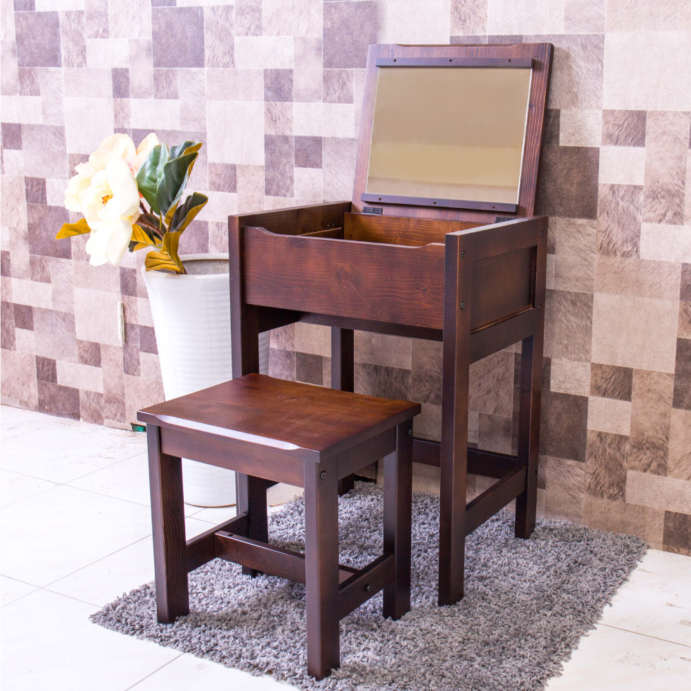 AS 宙斯實木化妝桌椅組 60X50X70cm