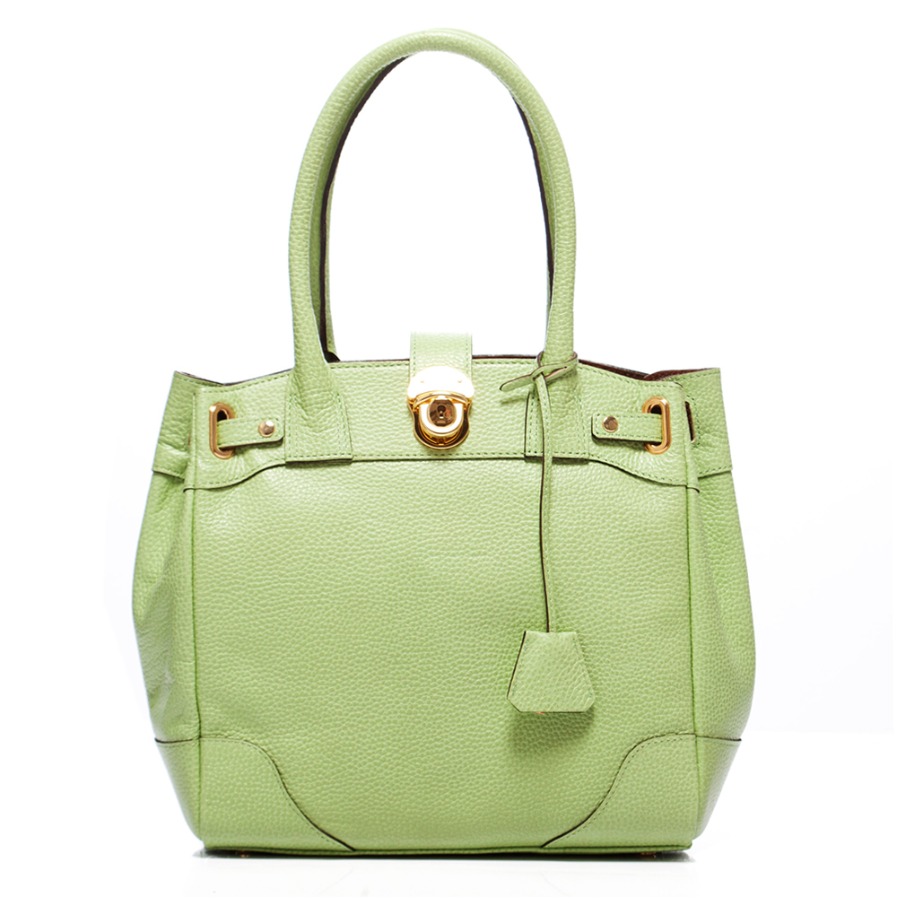 A.D.M.J 牛革上釦式 COVA-TOTE-GREEN