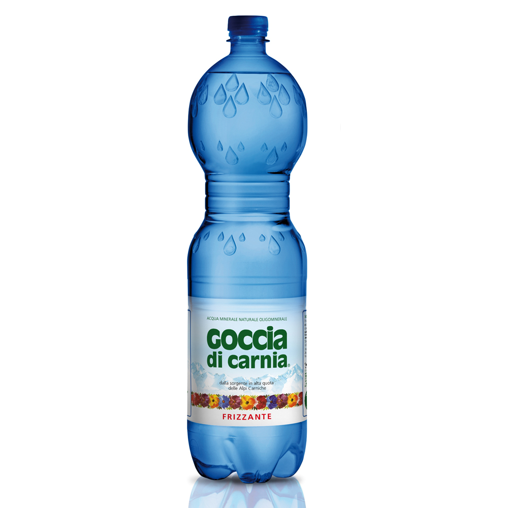 義大利Goccia di Carnia 高地卡尼天然氣泡礦泉水瓶裝(1500mlx6入)