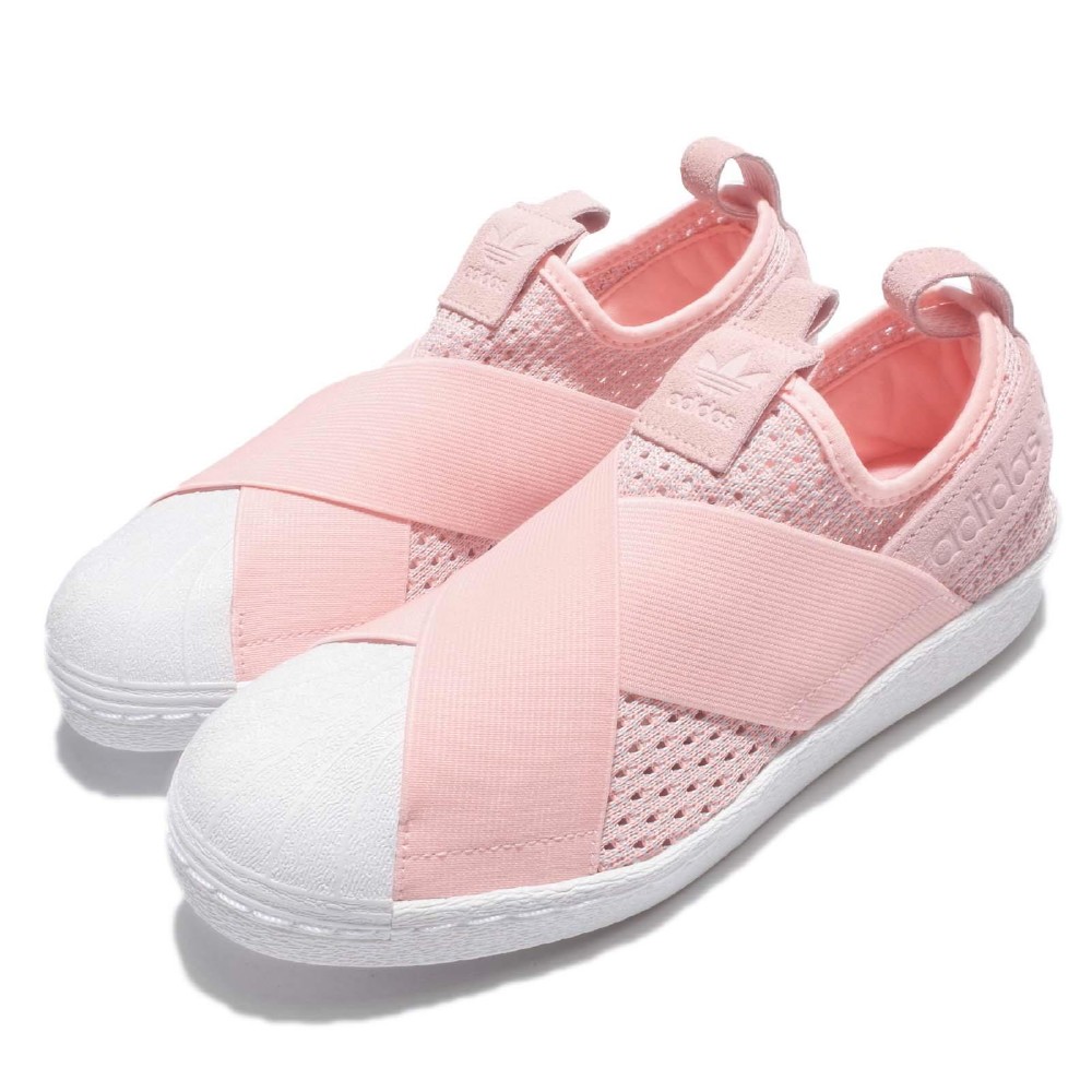 adidas superstar slip on pink