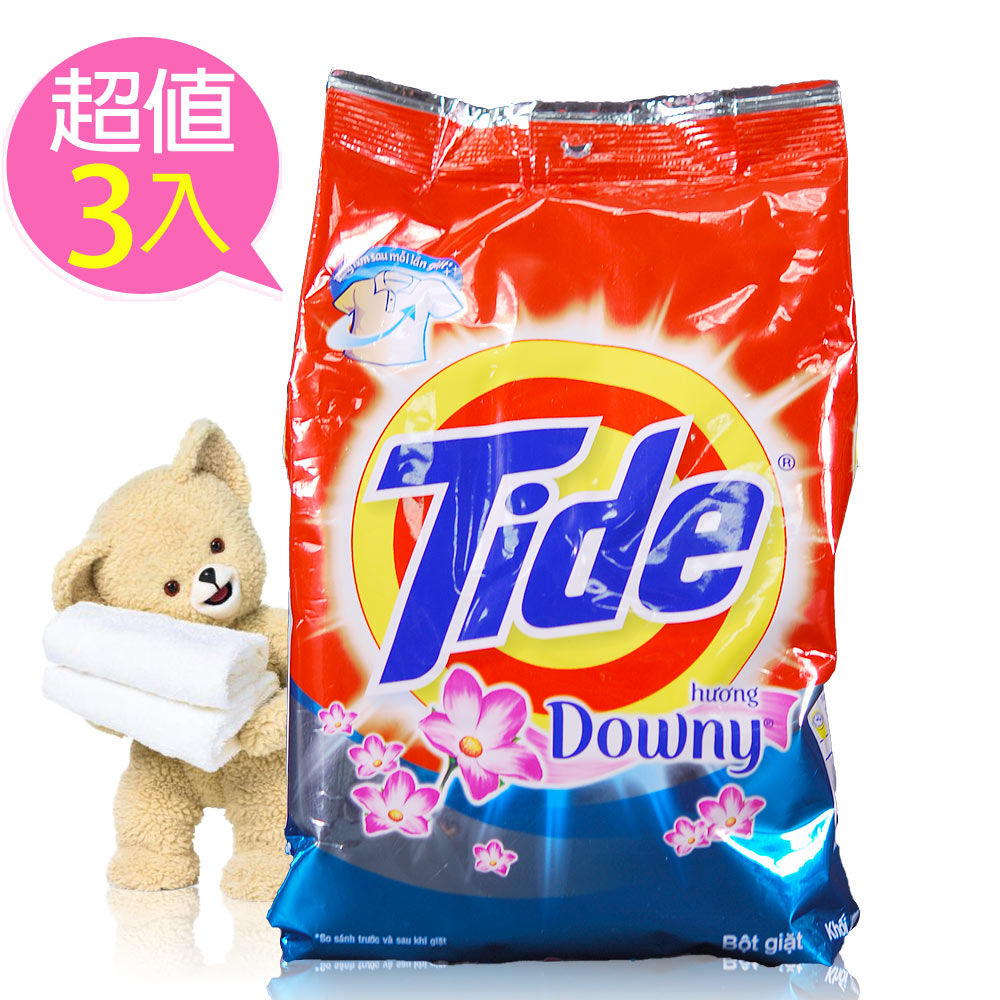 進口原裝汰漬TIDE全效洗衣粉3.8KG(花香)三入