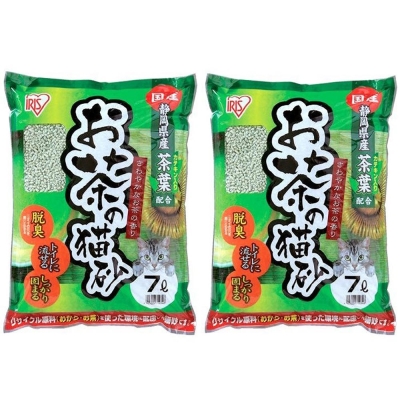 日本IRIS 靜岡綠茶豆腐貓砂 7L (OCN-70N) x 2包入