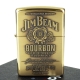 【ZIPPO】美系~JIM BEAM金賓波本威士忌~浮雕標誌-黃銅款 product thumbnail 1
