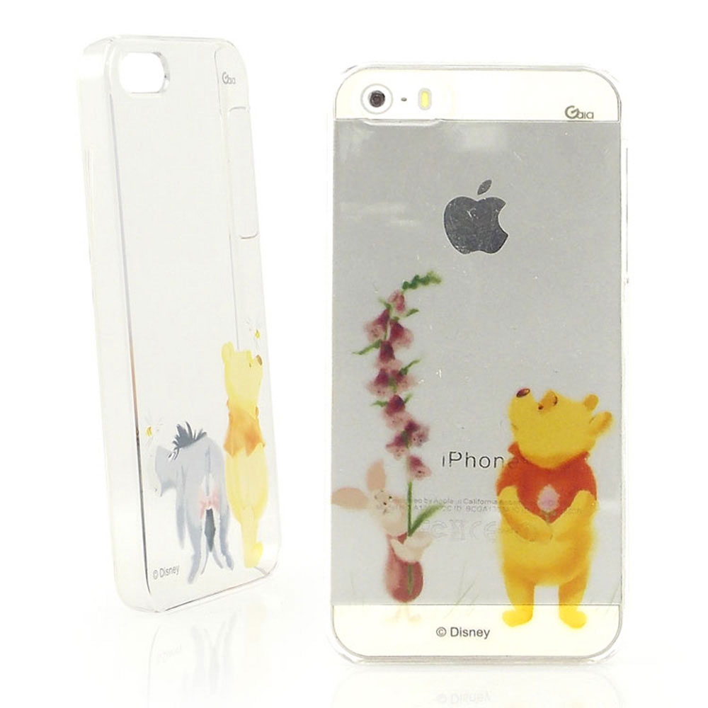 Disney iPhone 5/5S / SE 手繪風透明手機殼-維尼小豬伊兒