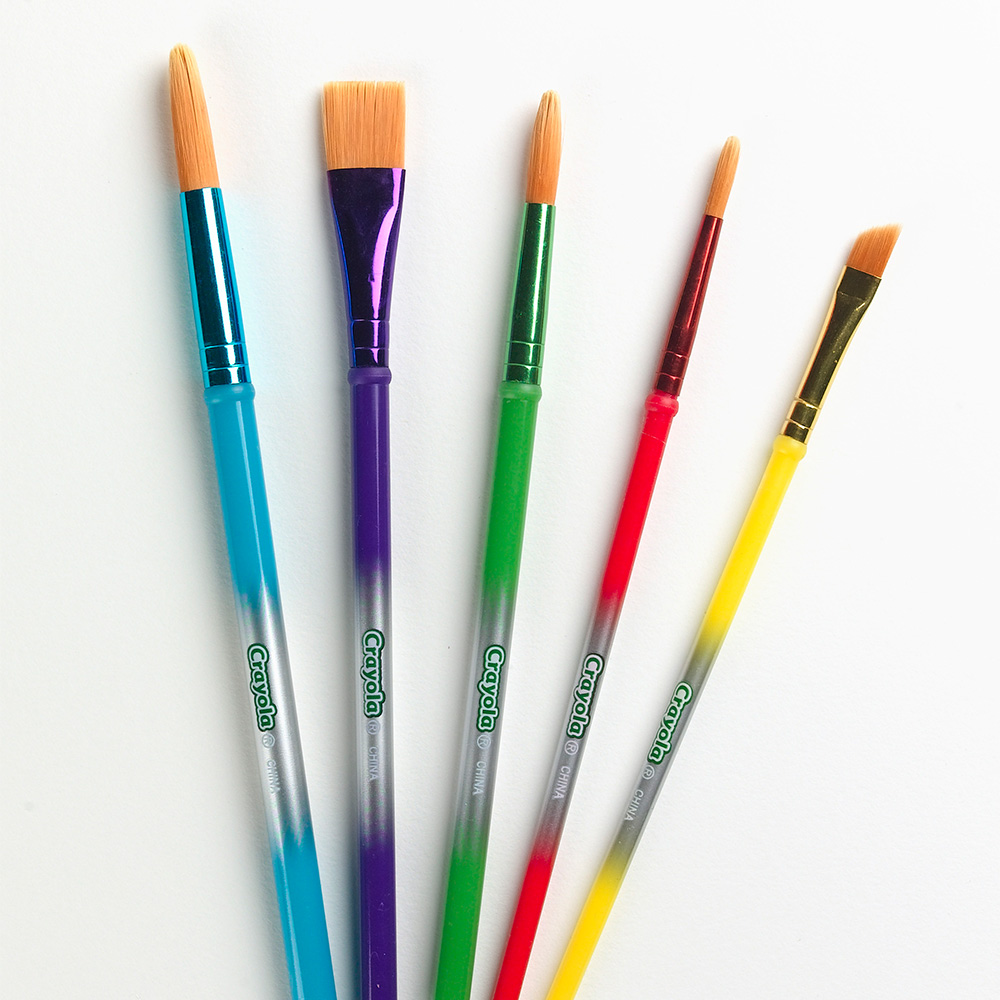 美國 Crayola繪兒樂 刷具5支(3Y+)