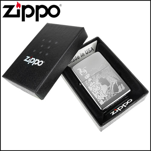 ZIPPO 美系~台灣風景系列-阿里山姑娘圖案雷射雕刻打火機