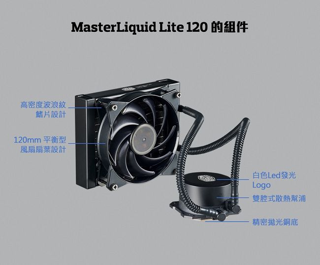 Cooler Master MasterLiquid Lite 120 水冷散熱器