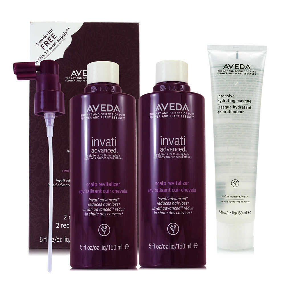 AVEDA 蘊活菁華滋養液150ml*2(環保包/升級版)+強效保濕面膜150ml