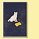 摩達客 西班牙知名插畫家Judy Kaufmann藝術創作海報掛畫-閱讀貓 product thumbnail 1