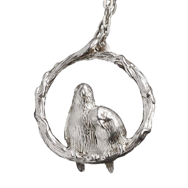 Marship 日本銀飾品牌 愛情鳥項鍊 925純銀 Love Bird 亮銀款