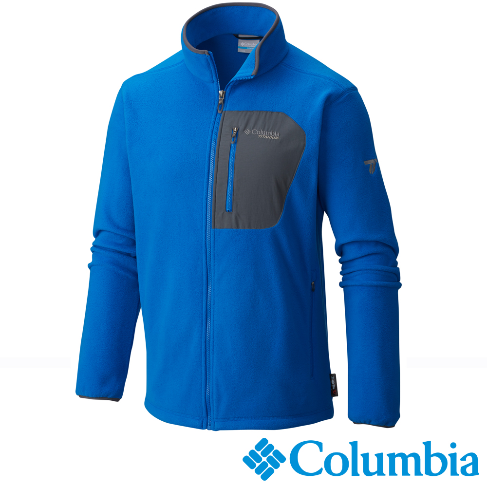 【美國Columbia哥倫比亞】男-刷毛外套-藍  UAE30950BL