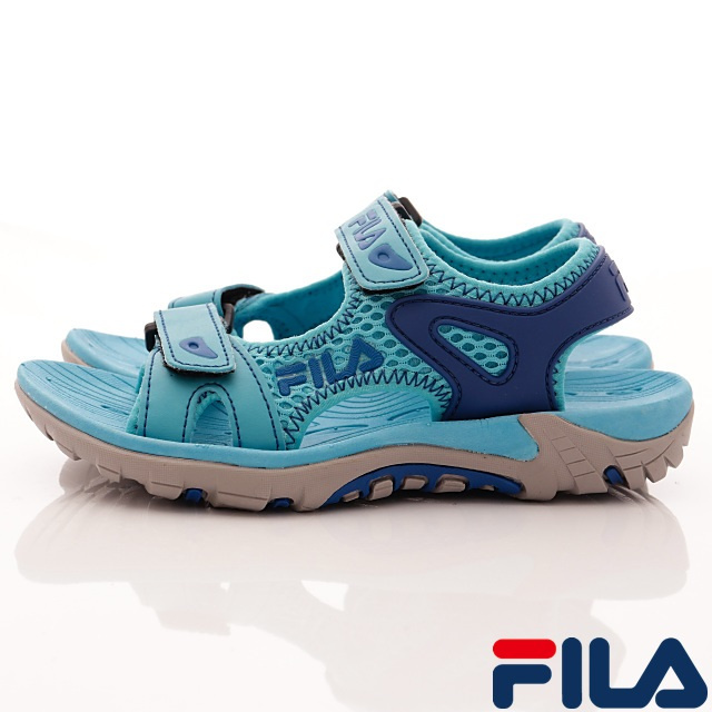 FILA頂級童鞋 透氣運動涼鞋款 FO13S-333藍(中大童段)
