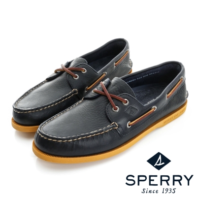 SPERRY 時尚魅力經典牛皮帆船鞋(男)-海軍藍