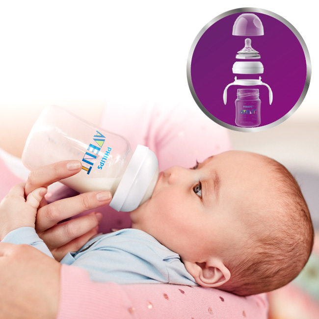 PHILIPS AVENT 親乳感PA防脹氣握把奶瓶125ml