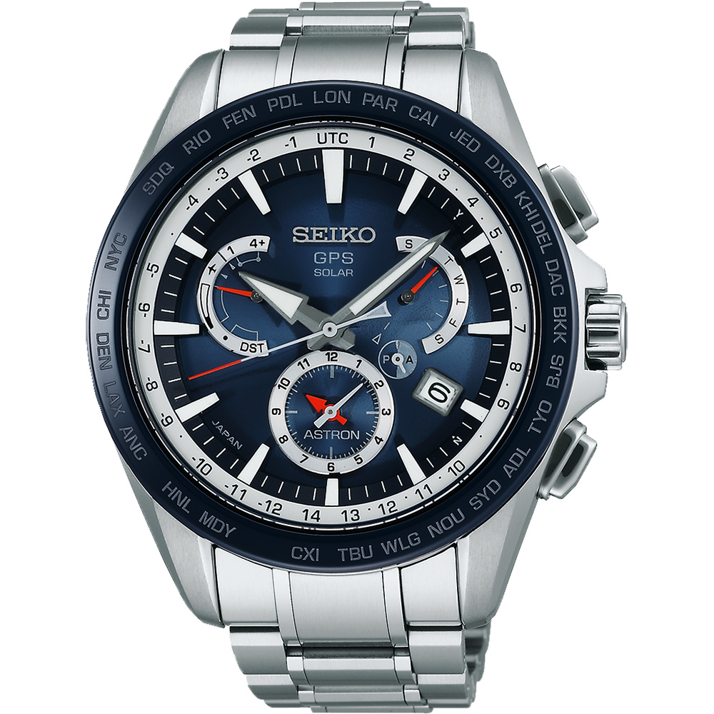 SEIKO ASTRON GPS衛星電波腕錶(SSE053J1)-藍/45mm