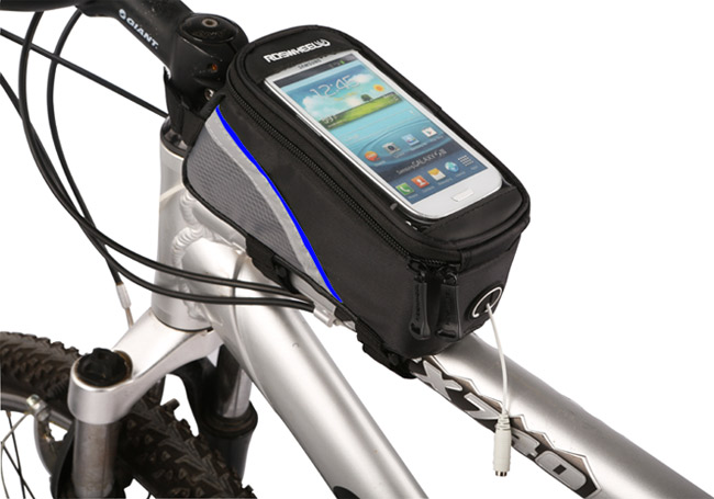PUSH! 自行車用品 六代加大碼自行車前置物袋 手機袋 上管袋 工具袋