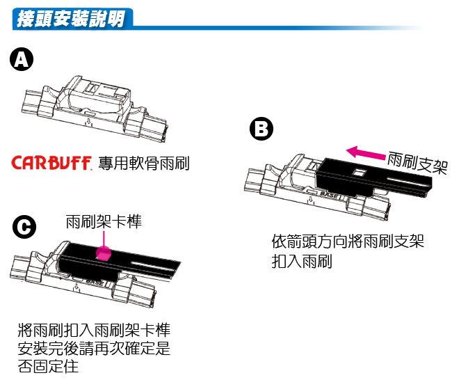 CARBUFF 歐系雨刷 福斯 VW TIGUAN 車款適用/ 24+21吋