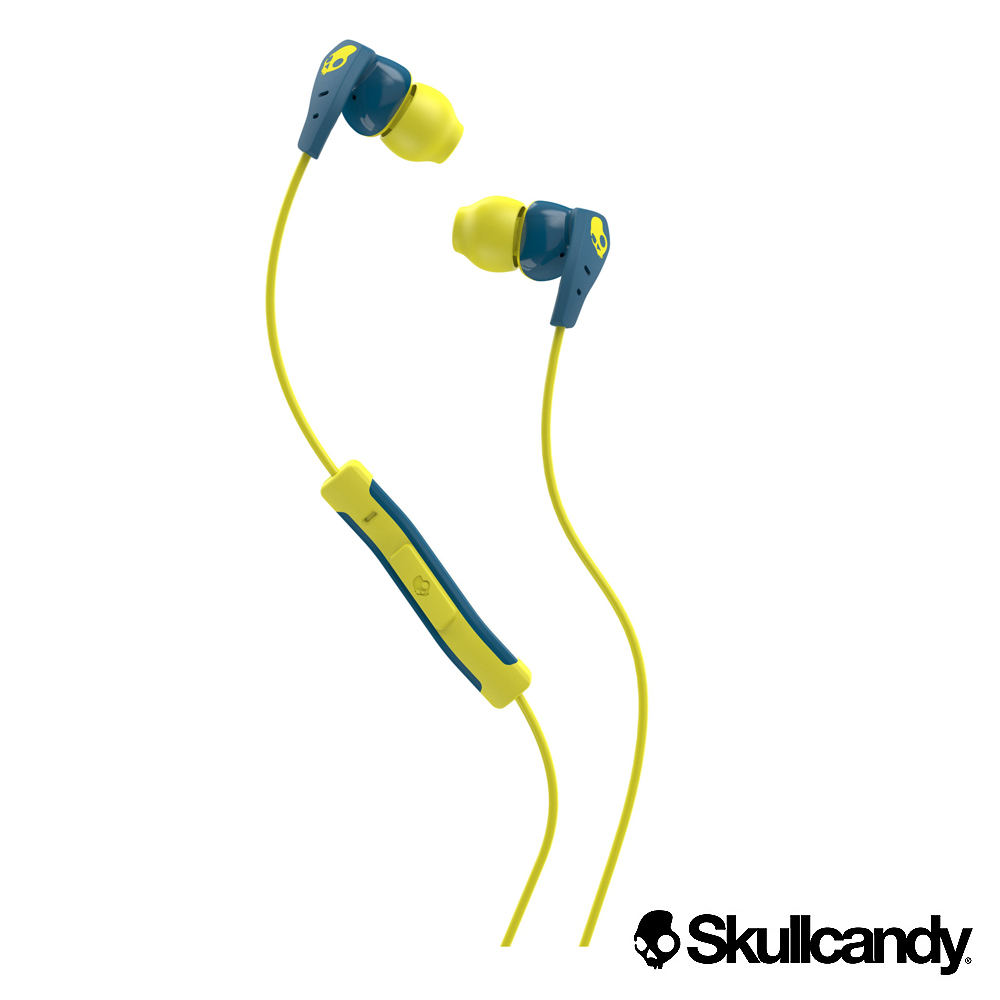 Skullcandy  運動型入耳式耳機-藍黃色(公司貨)METHOD 美色