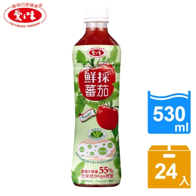 愛之味 鮮採蕃茄汁Oligo腸道保健(530mlx24入)
