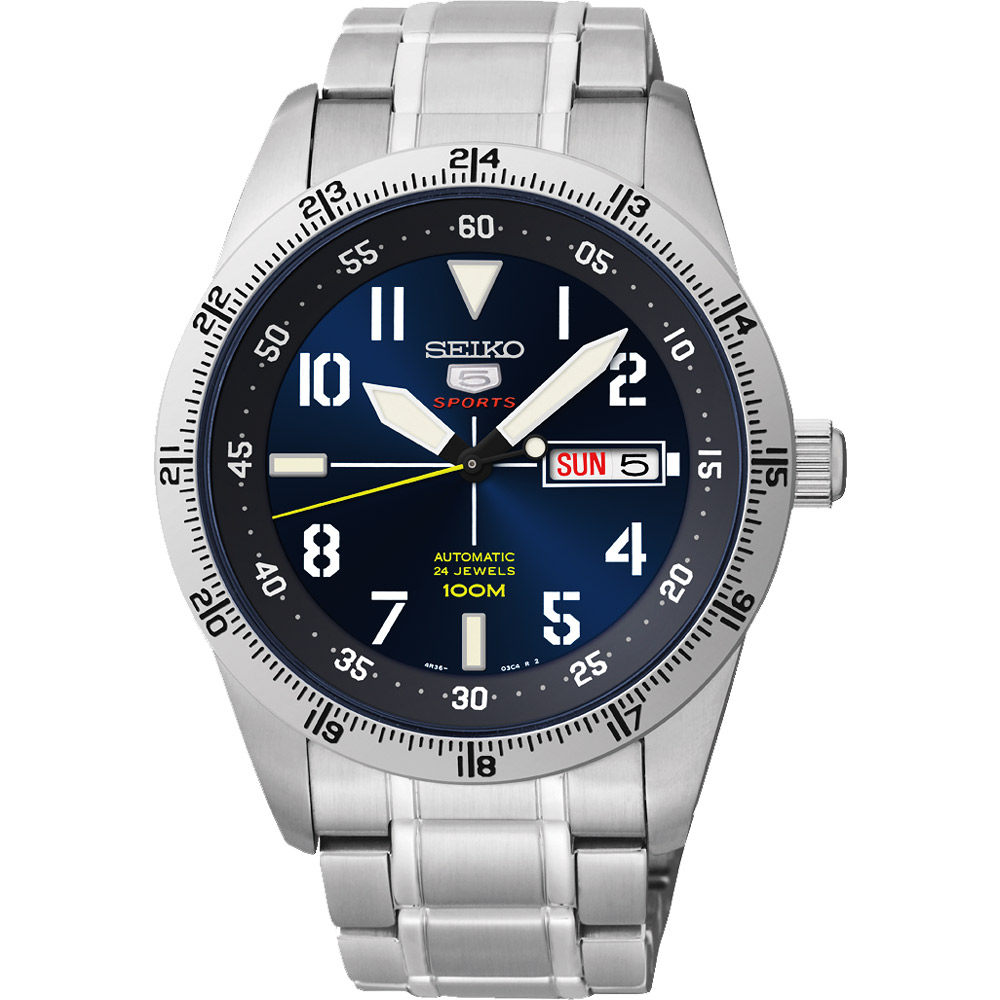 SEIKO 旗鑑盾牌5號24石機械腕錶(SRP511J1)-藍/42mm