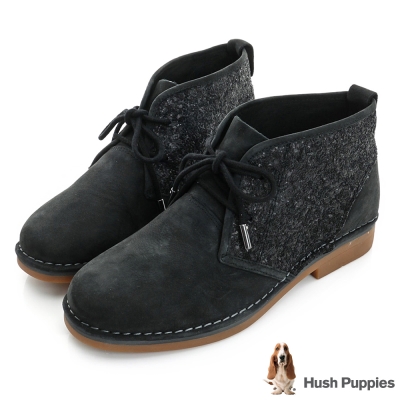 Hush Puppies ICON58沙漠靴-黑亮片