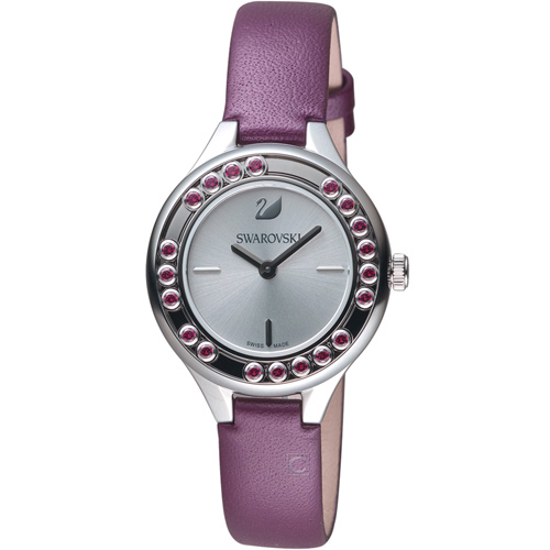 施華洛世奇SWAROVSKI Lovely Crystals Mini飄鑽魅力腕錶-紫色