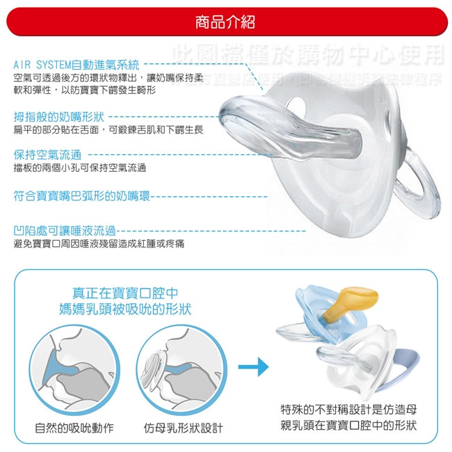 NUK哆啦A夢安睡型矽膠安撫奶嘴-初生型0m+2入