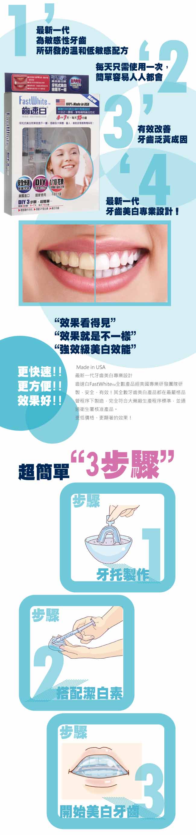 FastWhite齒速白 牙齒美白補充包3潔白劑