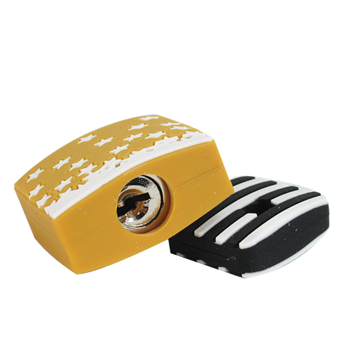 agnes b.星星圖樣鎖頭-黃