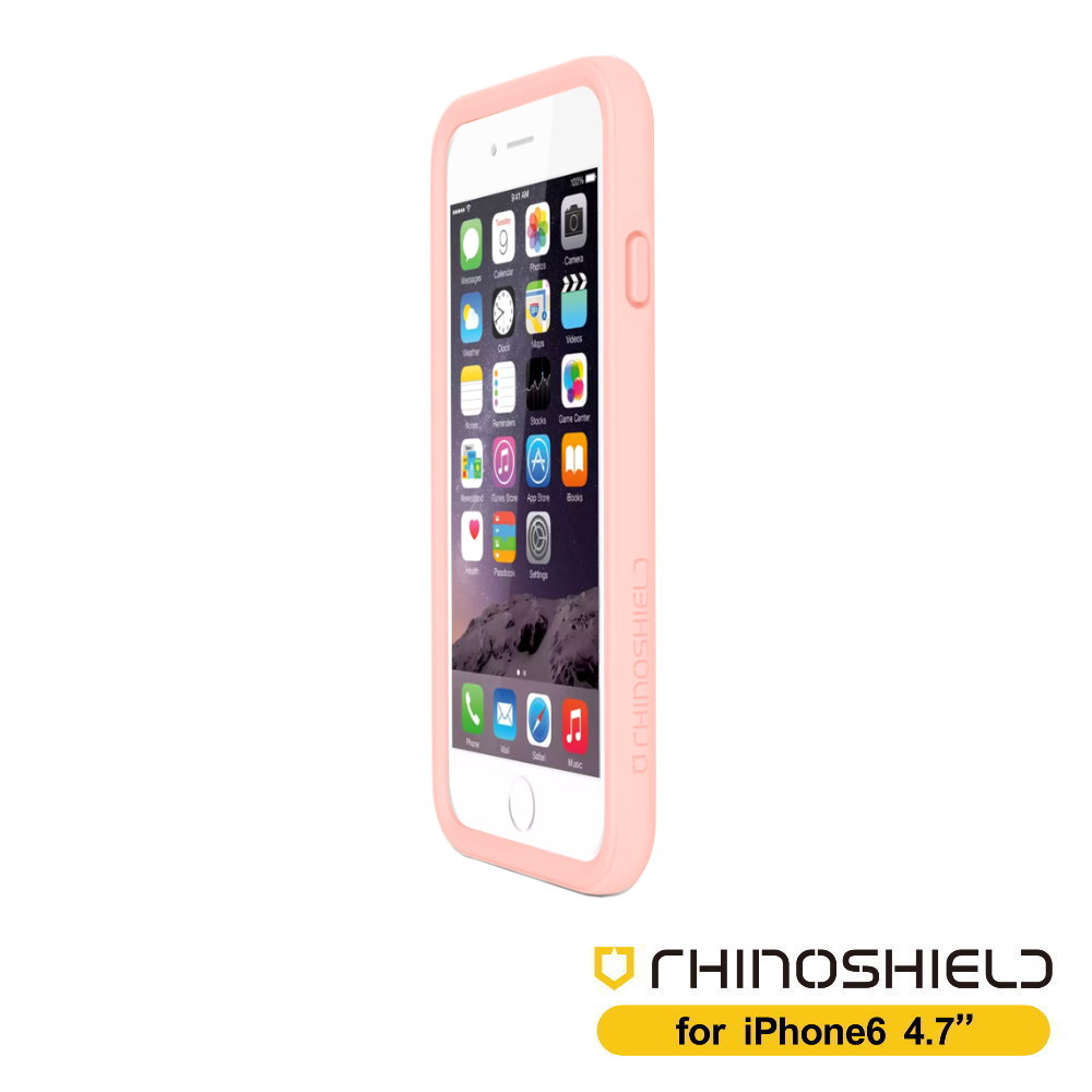 RHINO SHIELD犀牛盾 iPhone6S/6耐衝擊保護邊框殼(玫瑰色系)