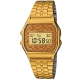 CASIO 城市經典超薄數位錶(A-159WGA-9A)-金色x咖啡格面/33.2mm product thumbnail 1