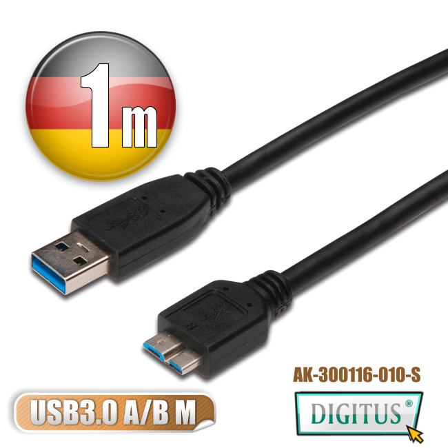 曜兆DIGITUS USB3.0 A 公轉micro B公線*1公尺