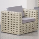 品家居 城月藤制造型單人座沙發椅 product thumbnail 1