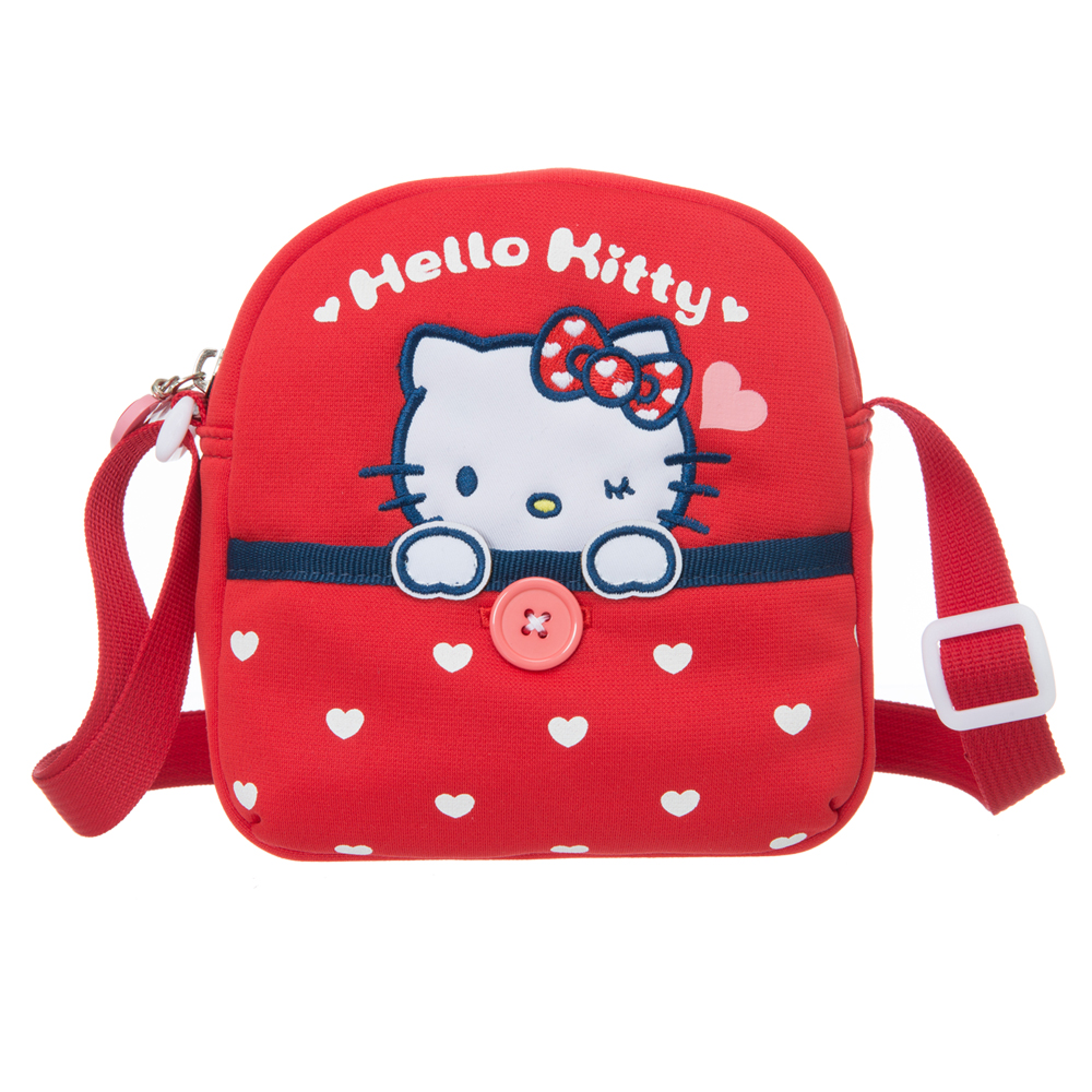 Hello Kitty 我愛凱蒂系列-側背包-紅KT01L02RD