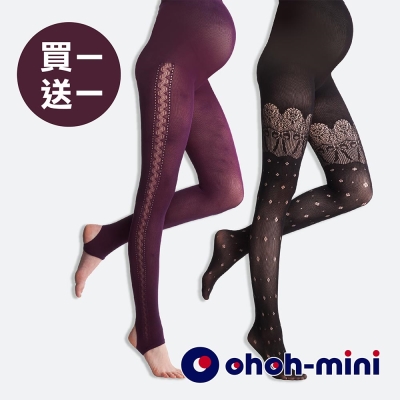 【ohoh-mini 孕婦裝】造型褲襪買一送一(2款)