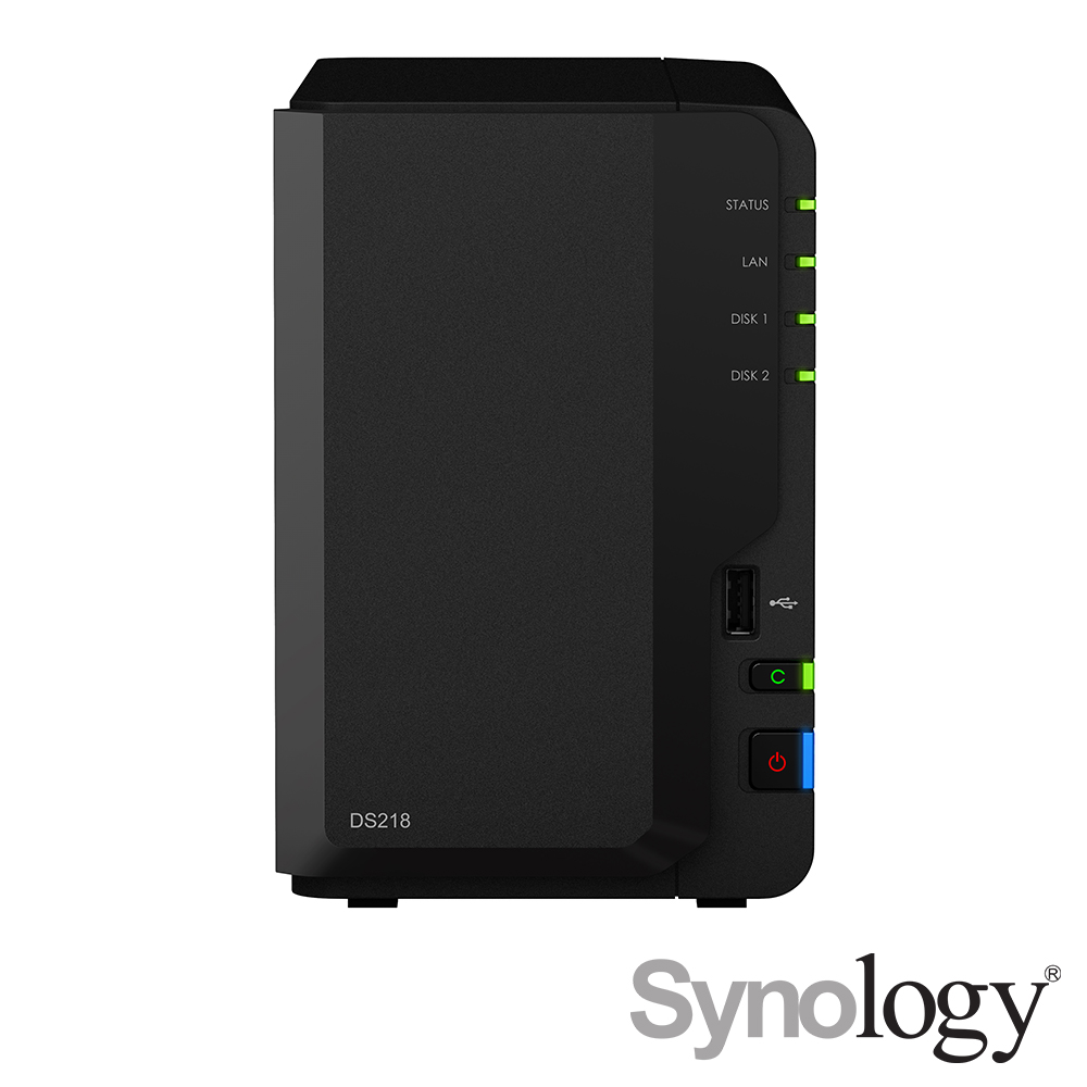 Synology DS218 2BAY網路儲存伺服器