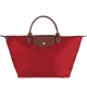 LONGCHAMP Le Pliage 短把摺疊水餃包(中/紅) product thumbnail 1