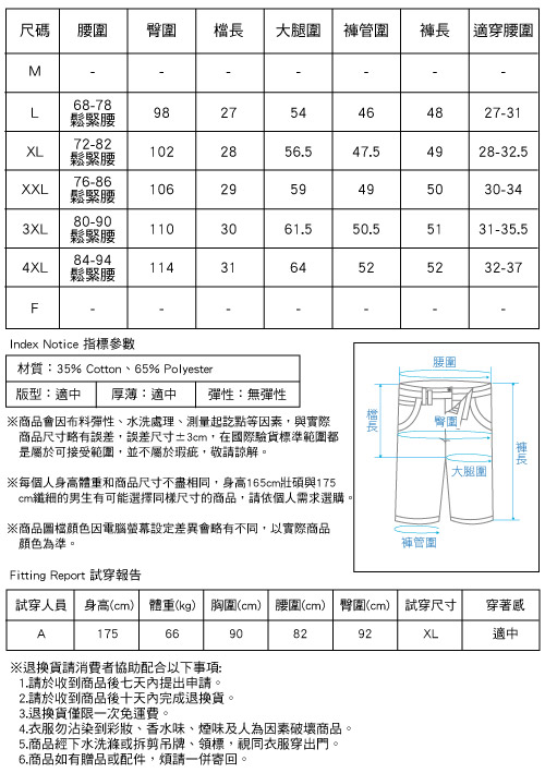 男士反折褲管紋路五分短褲 三色-HeHa