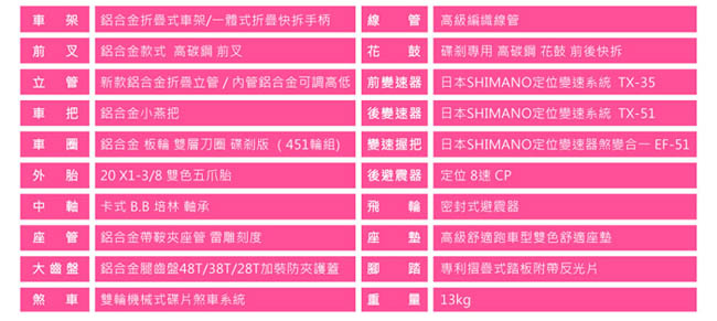 BIKEDNA G9 20吋24速 禧瑪諾變速 鋁合金 後避震 快拆 折疊車