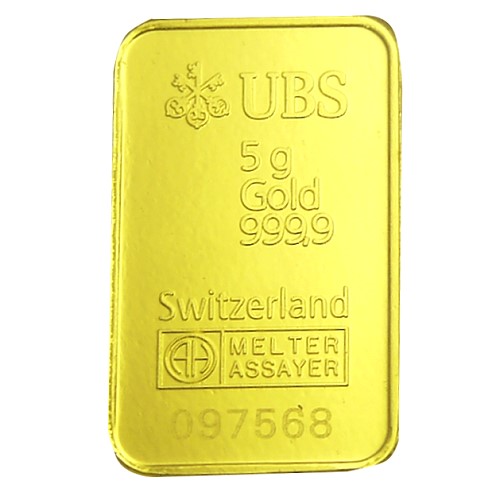 【UBS kinebar】黃金條塊(5公克)